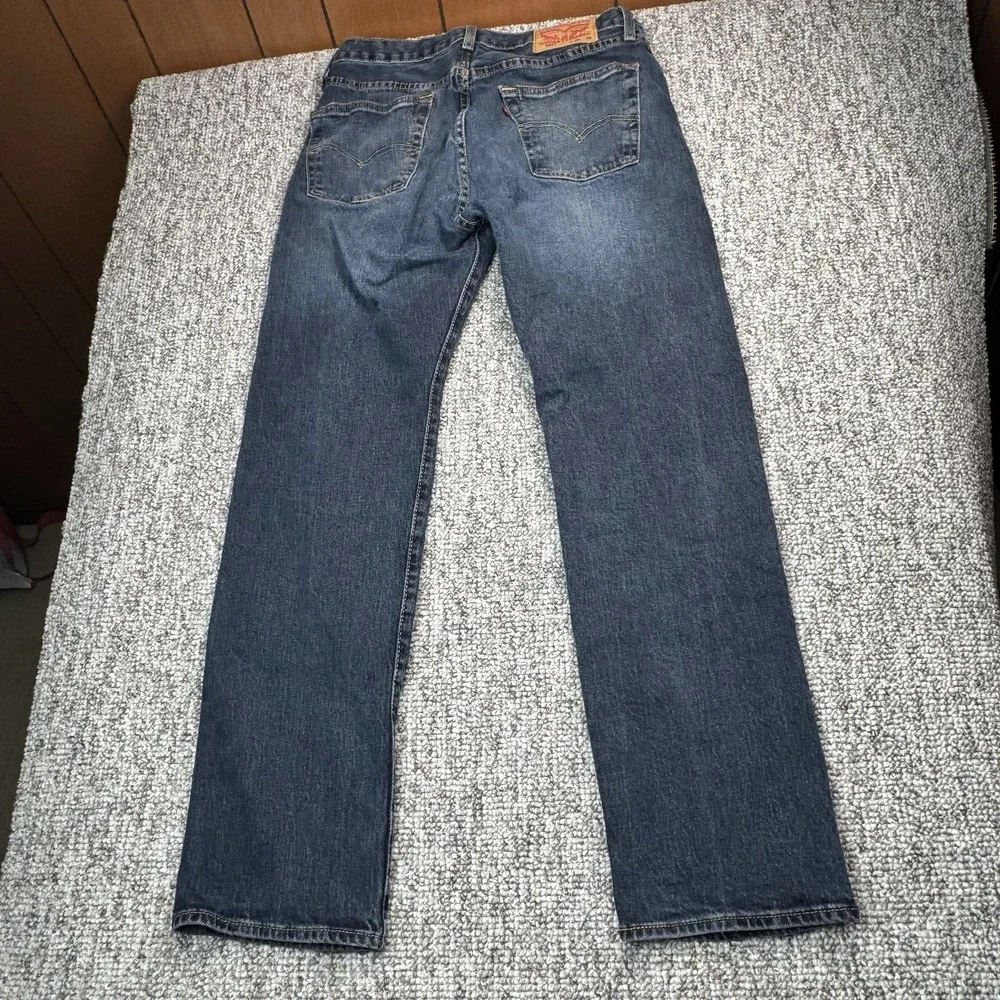 Levis 501 Jeans Mens 33x32 Fits 33x31 Button Fly Straight Leg Blue Denim